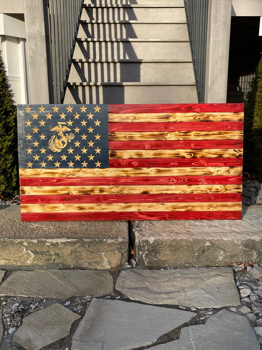 Custom Wooden American Flag