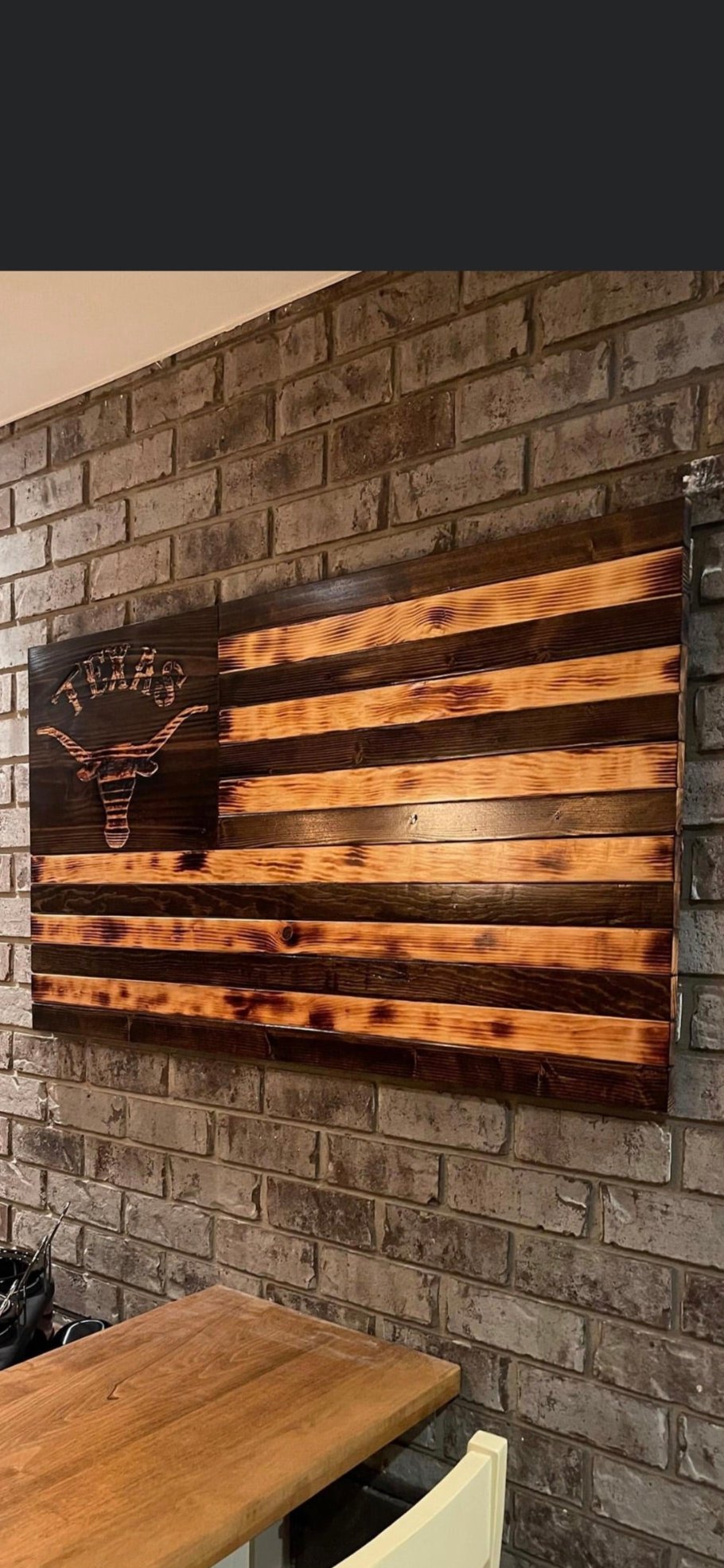 Custom Wooden American Flag