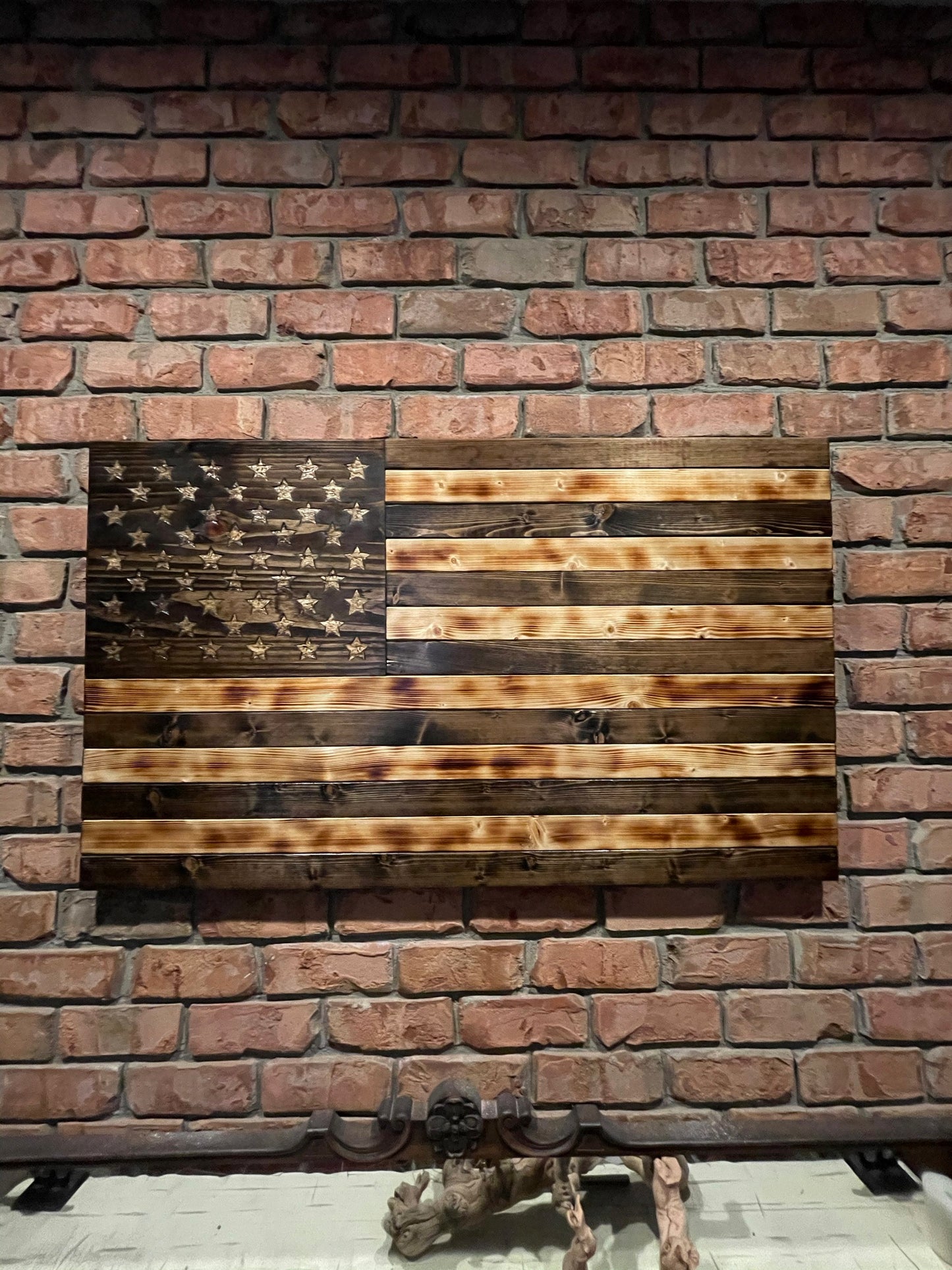 Custom Wooden American Flag